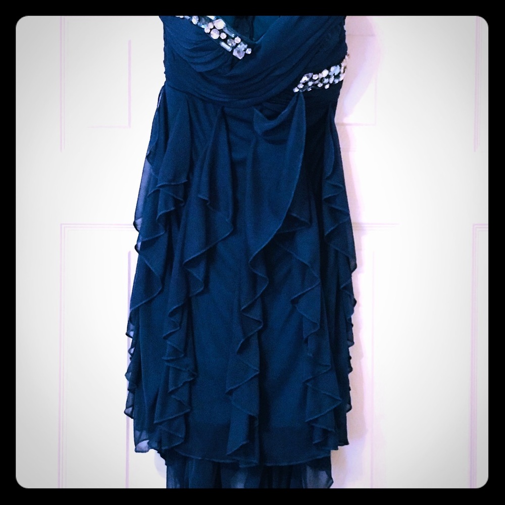Teal cocktail dress